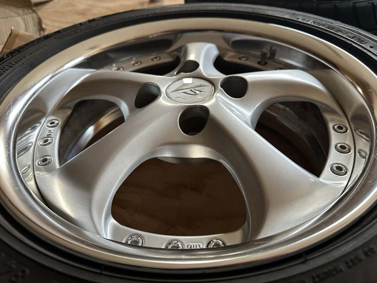 JDM WORK VS-KF 15-inch 6.5j+32 PCD100 4H JDM work vskf 4-book set rare No Tires - Image 6