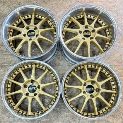 JDM Rare BLITZ Technospeed Z1 178J+35 9J+38 PCD114.3 5-hole 5H wheels No Tires