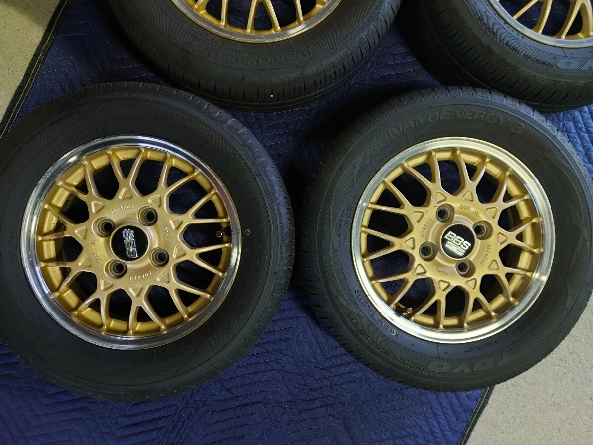 JDM BBS FORGED 13 Subaru OP tires 2023 model 165/65R13 very sharp out No Tires - Image 3