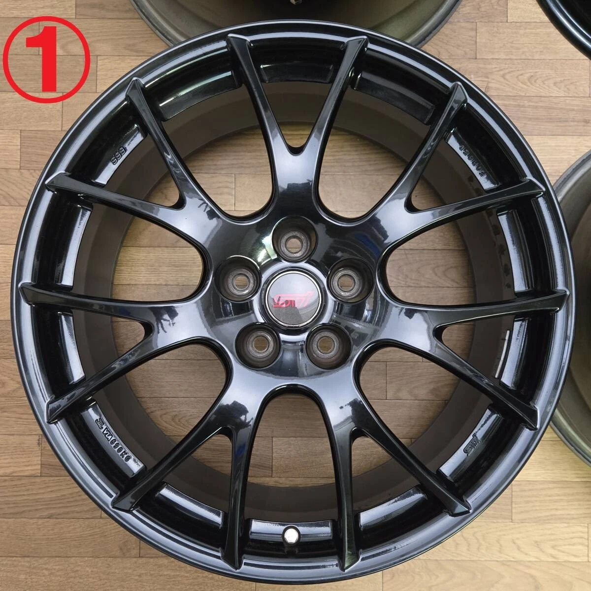 JDM 198.5J +53 PCD114.3 WRX STI S207 Genuine BBS RG523 forging NBR whe No Tires - Image 2