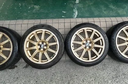 JDM Direct Pickup Limited Subaru STI BBS RV723 17PCD100 5-Lug 7.5J+53 No Tires