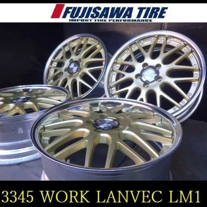 JDM 3345AWORK LANVEC LM118x7.5J 5 holes 114.3 +474Book WORK No Tires