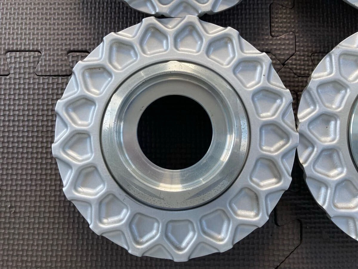 JDM Thick cast full plate "09.24.011" Early BBS RS center caps 4 piece No Tires - Image 4