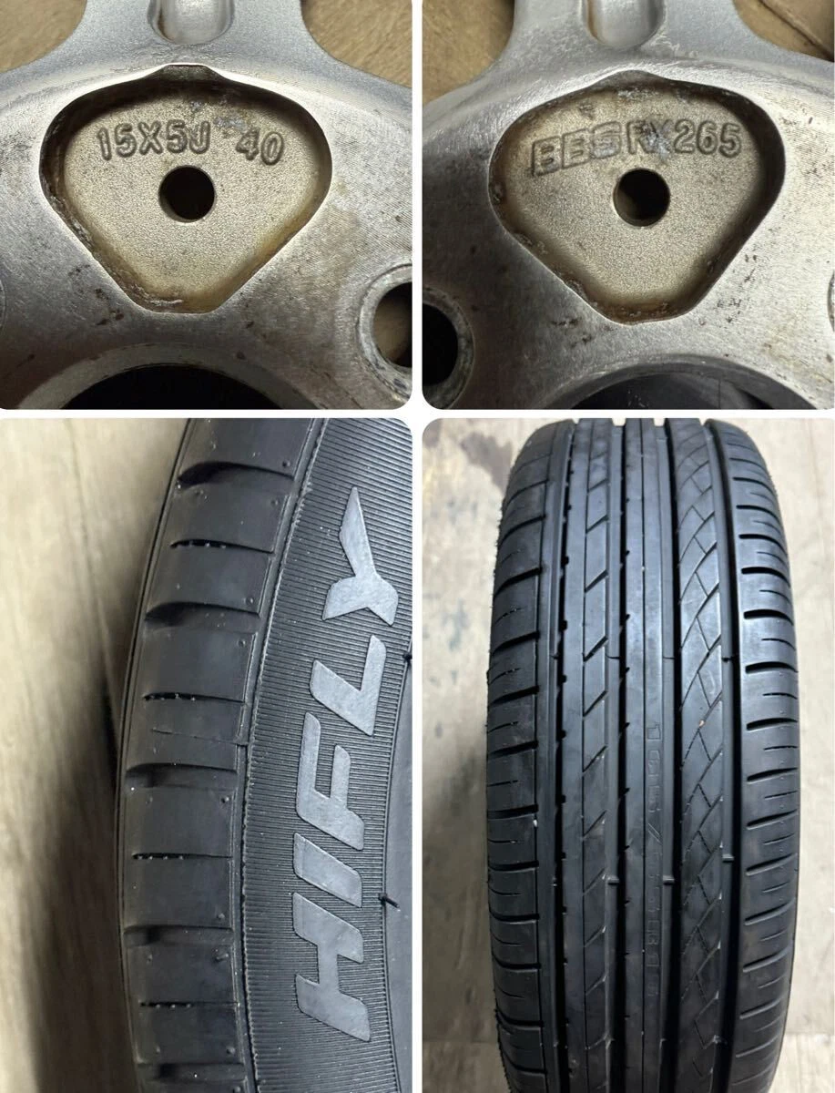 JDM BBS RX280 155J+40 Copen OEM Wheel and Tire Set BBS No Tires - Image 10