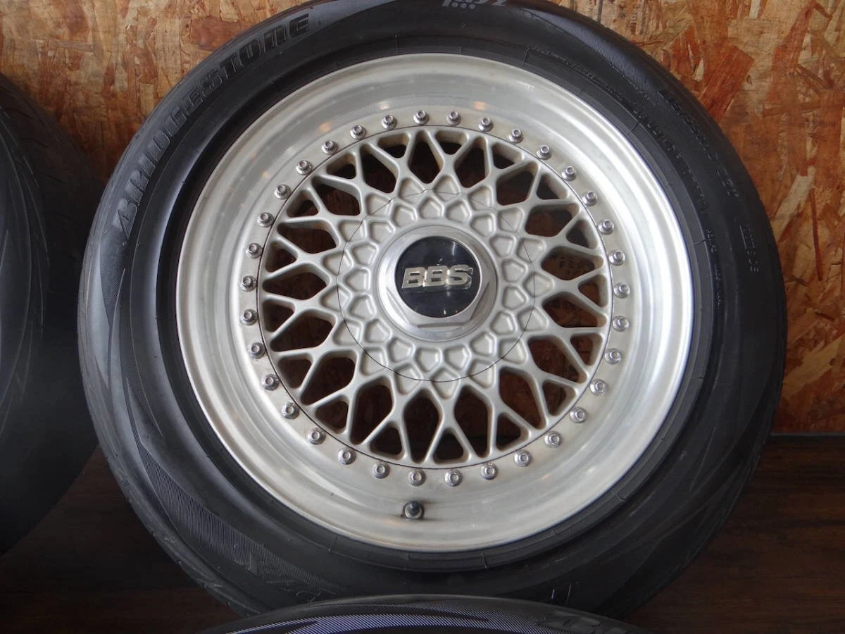 JDM Rare BBS GERMANY GESCHMIEDET RS137 7Jx16H2ET45 / RS225 8Jx16H2ET45 No Tires - Image 5