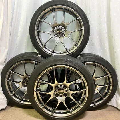 JDM Premium BBS Ultra-Lightweight Forged BBS RF500 17-inch Wheels with No Tires
