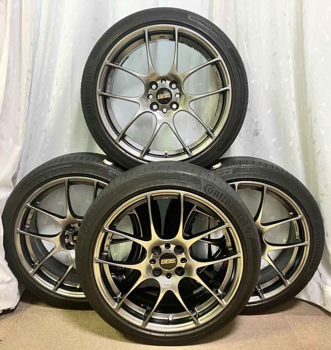 JDM Premium BBS Ultra-Lightweight Forged BBS RF500 17-inch Wheels with No Tires