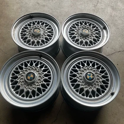 JDM BMW Genuine Wheels Old Car BBS? 16-inch 4Book Mesh Actual Measurem No Tires