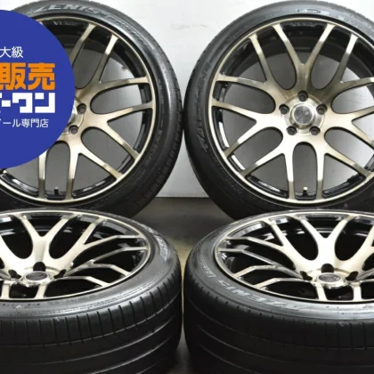 JDM Used 4-Book Set: 209.5J x 20+30 PCD 114.3 245/40ZR20 99Y with Falk No Tires