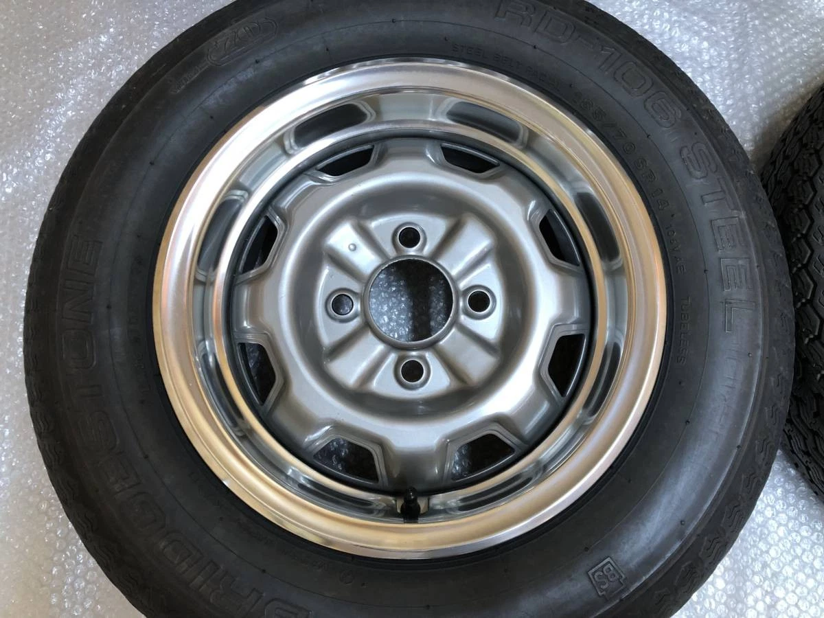 JDM Superb NISSAN DR30 R30 Skyline Genuine 145J Steel Wheel Ring Rim C No Tires - Image 5