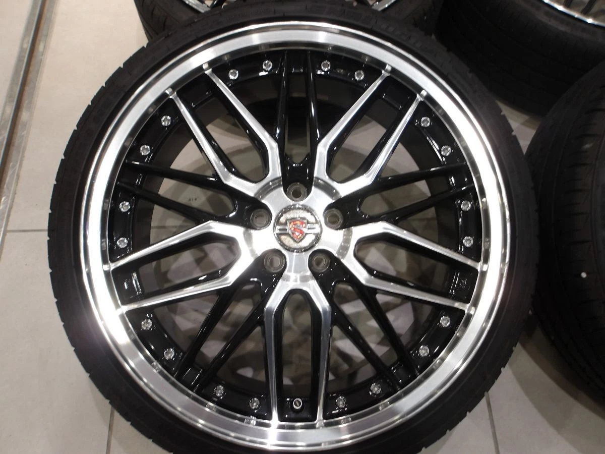 JDM H AME LMX 19 5H100 7.5J+48 215/35R19 30 50 Prius Corolla Sports Le No Tires - Image 2