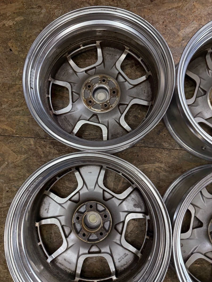 JDM Rare Vienna Dish 198.5J+45 PCD 114.3 5-hole 5H Deep Rim Crown for No Tires - Image 8