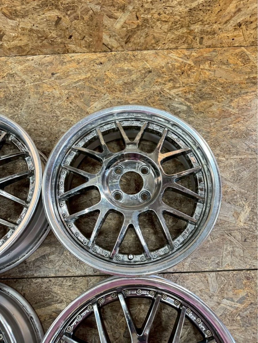 JDM Rare SSR MS1 165.5J+45 6J+39 PCD100 4-hole 4H Alto Mira Move aqua No Tires - Image 4