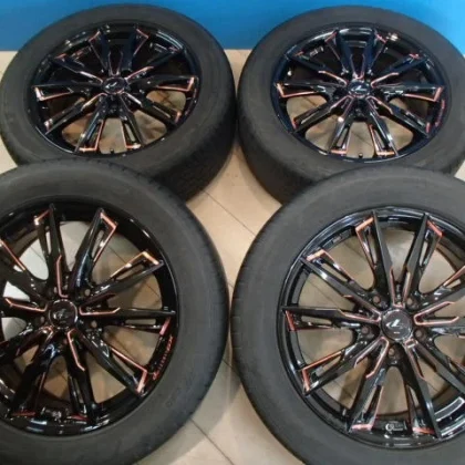 JDM Pirelli 205/45R17 Wed's Leonis GX 6.5J tires with IS52 wheels PCD1 No Tires