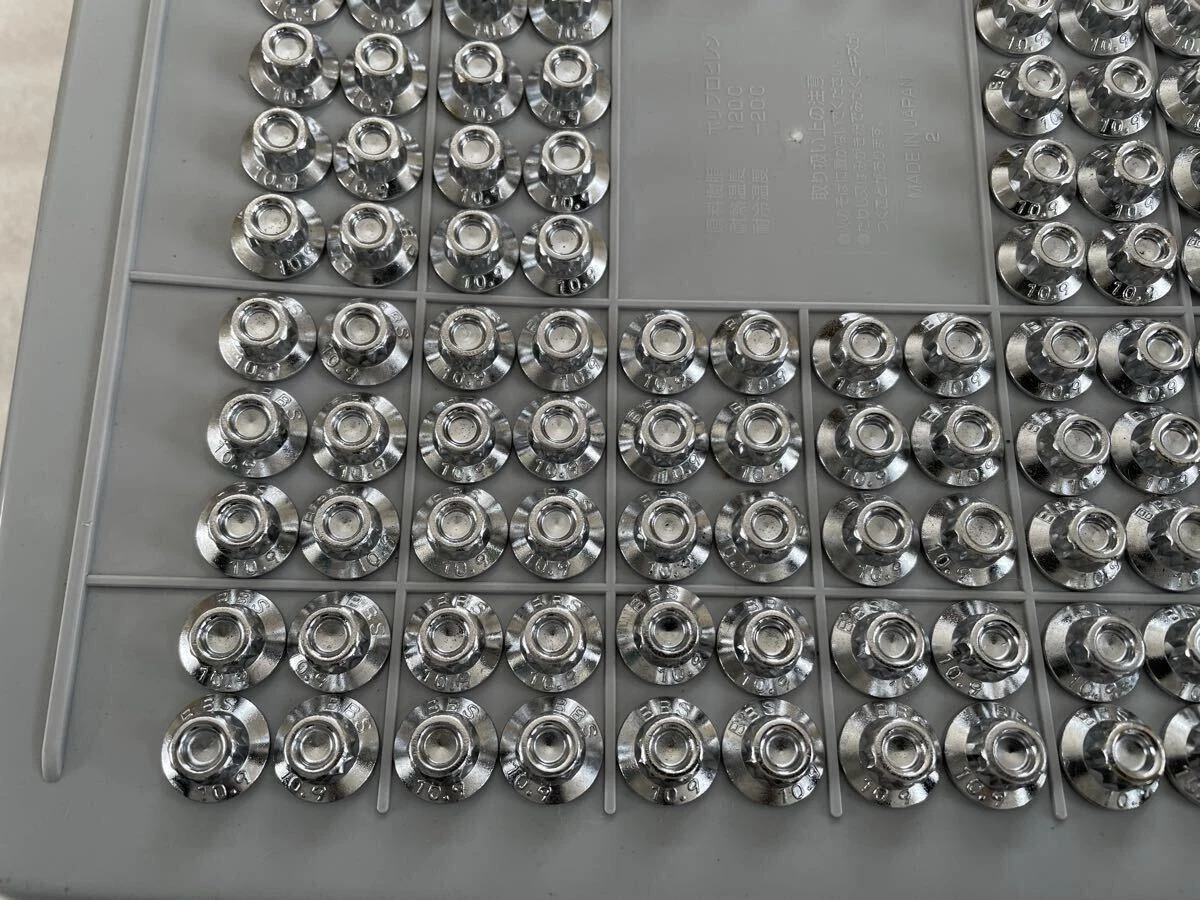 JDM Exquisite Finish BBS RS Genuine Piercing Bolt & Nut Set 152 Books No Tires - Image 6