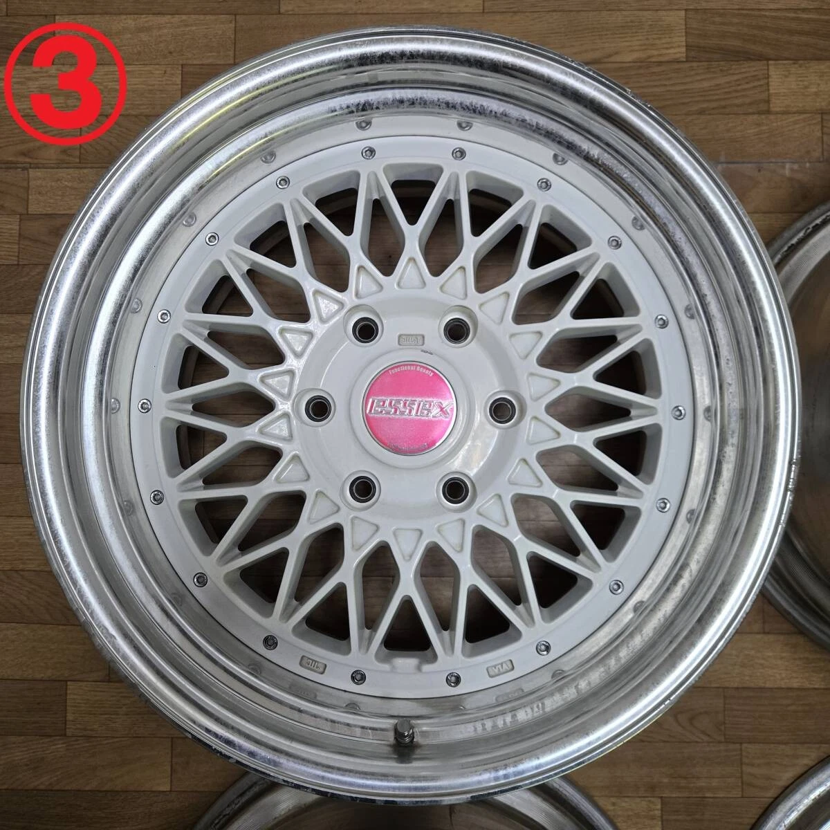 JDM 189J +25 PCD139.7 CRS ESSEX 2-piece ENCM-18 white WH wheels for 20 No Tires - Image 4