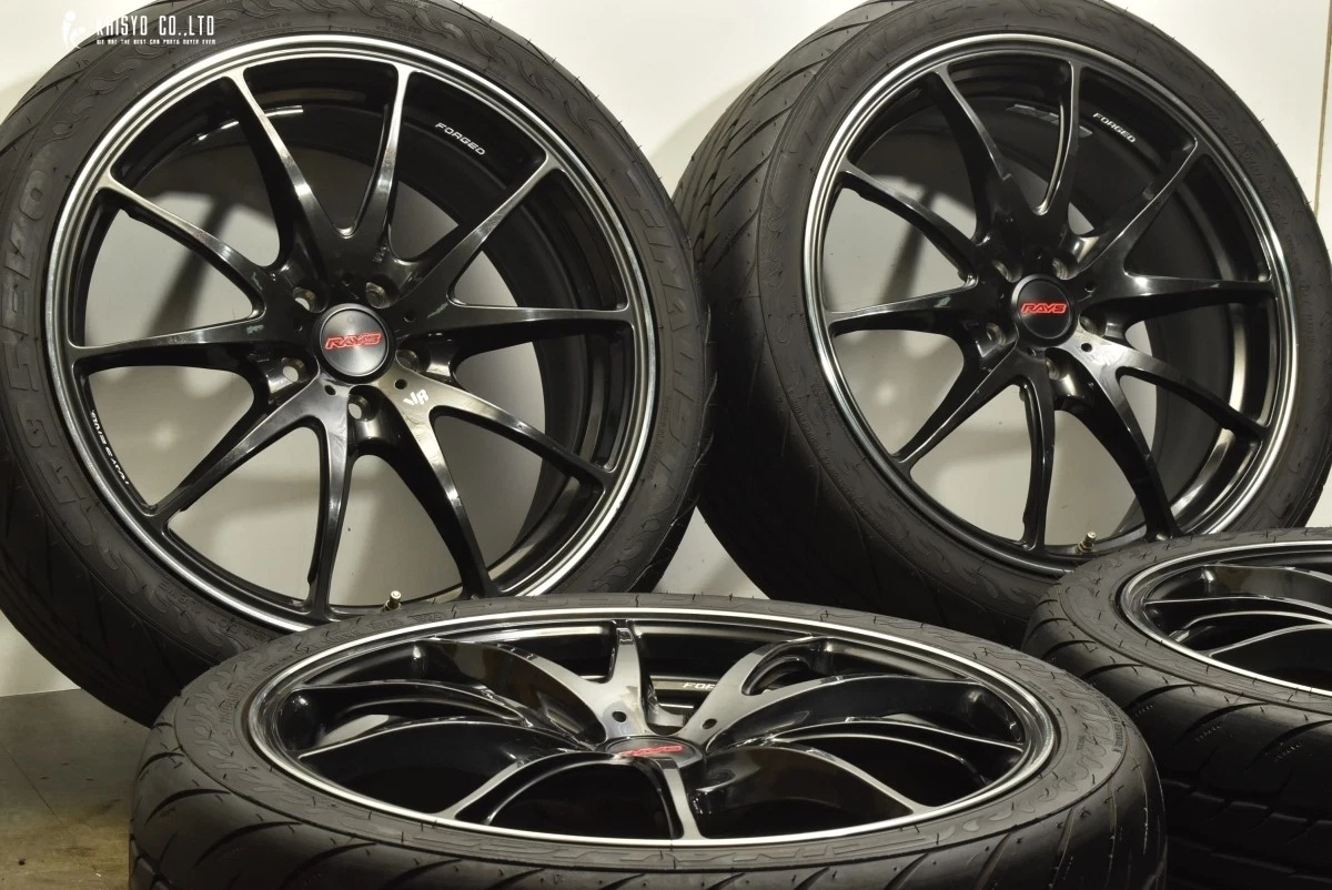 JDM Breathable Groove RAYS Volcrazing G25 18-inch 7.5J +48 PCD100 Fina No Tires - Image 2