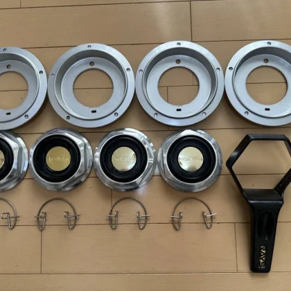 JDM RAYS MAZDASPEED MS-01 center cap saucer silver 4Individual 1 car d No Tires