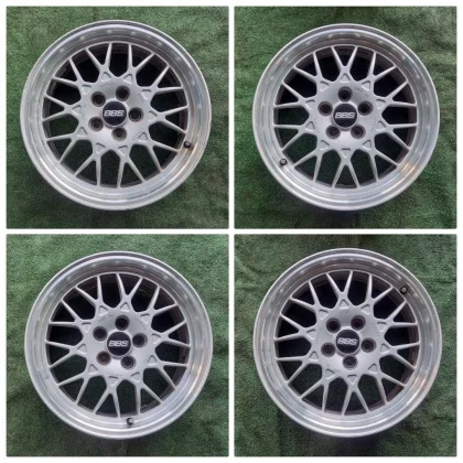 JDM BBS Aluminum Wheels 16x6.5J PCD100 5x55 Subaru 4Book No Tires