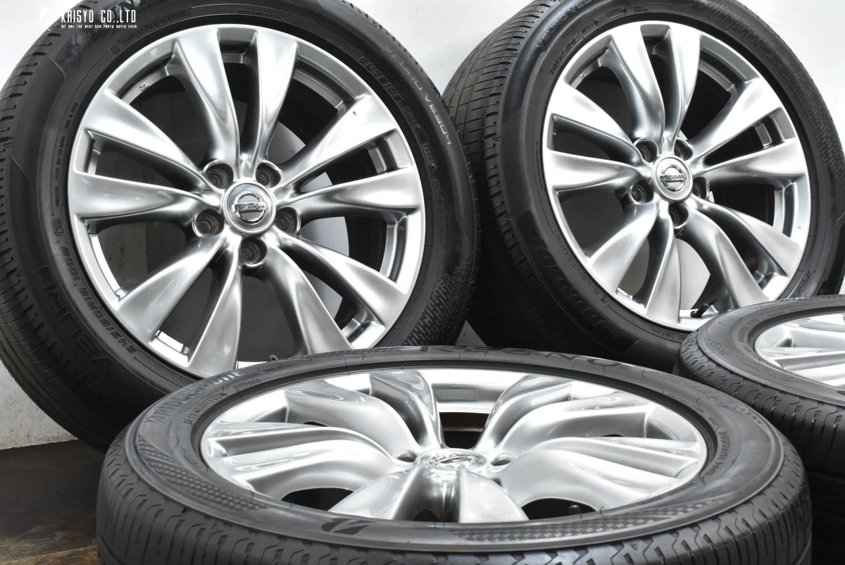 JDM High Gloss Nissan Y51 Fuga OEM 18in 8J +43 PCD114.3 Bridgestone Du No Tires - Image 2