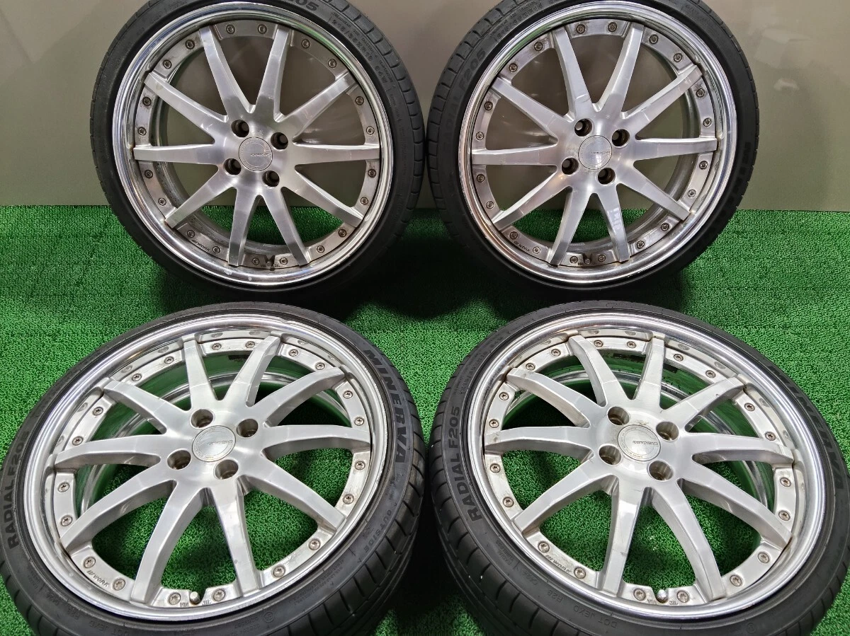JDM Custom WORK Gnosis GS1 187.5J +54 PCD100 4-lug O-disc MINERVA 215/ No Tires