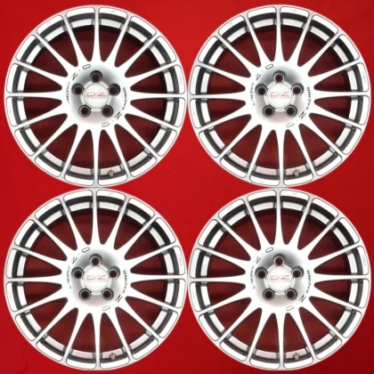 JDM OZ Super Turismo GT Used Wheels 4Book 8J 17PCD100 5 Holes +35 Hub No Tires