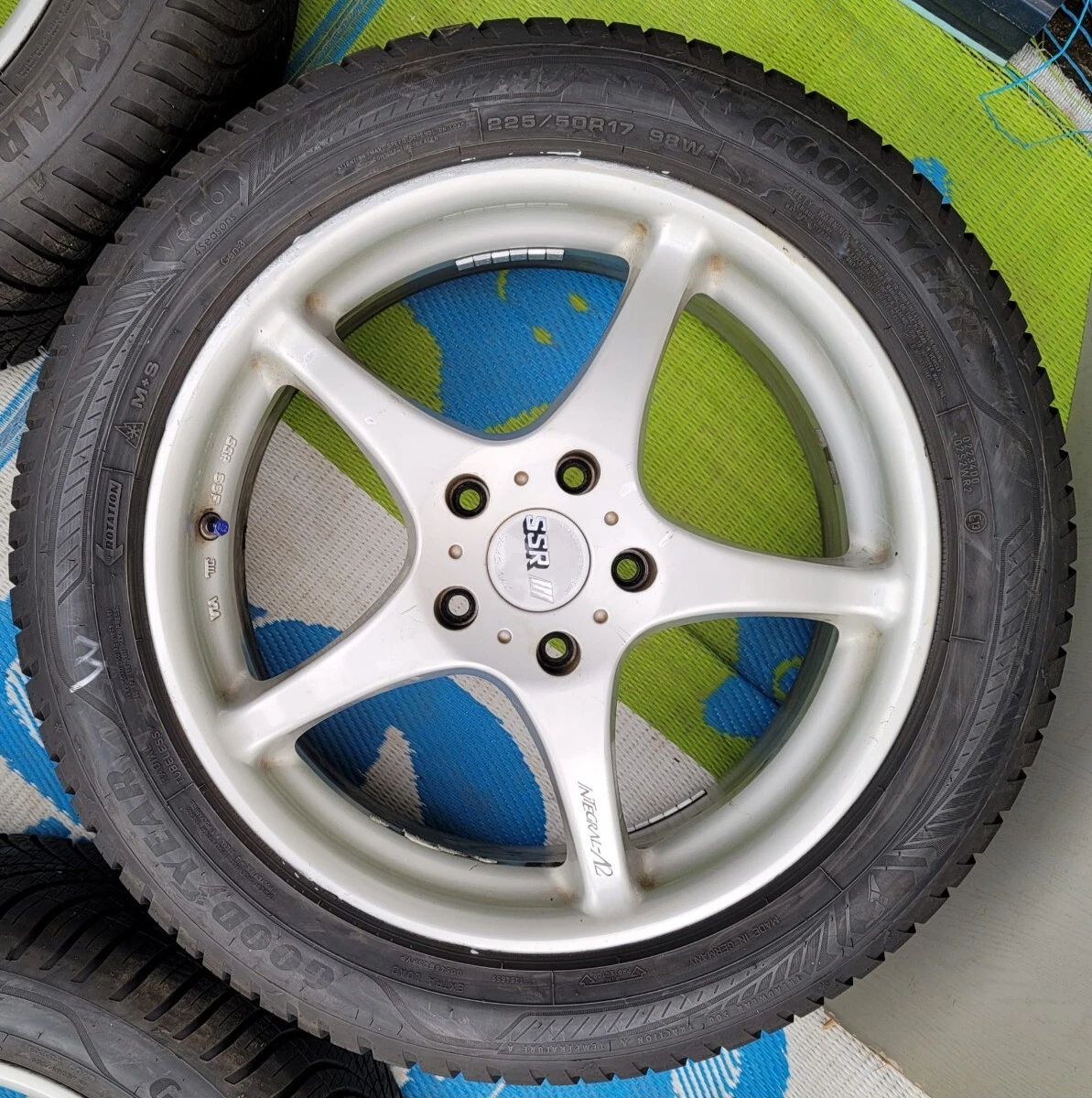 JDM SSR Speedster Integral A2 aluminum wheels 177J +45 5x114.3 bolt pa No Tires - Image 4