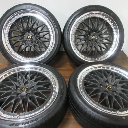 JDM ・ Work VS-XV custom mat black 19in 7.5J +40 5-hole PCD114.3 DP Le No Tires