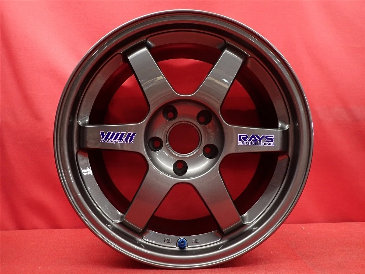 JDM Used RAYS VOLKRACING TE37 wheels lightweight 7.6kg each 4-wheel 8. No Tires - Image 6