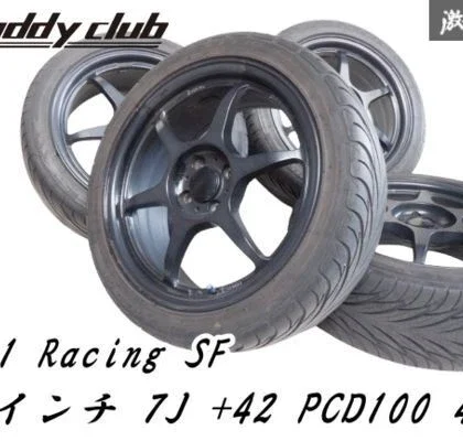 JDM Buddy Club P-1 Racing SF 177J +42 PCD100 4-lug wheels with 205/45R No Tires