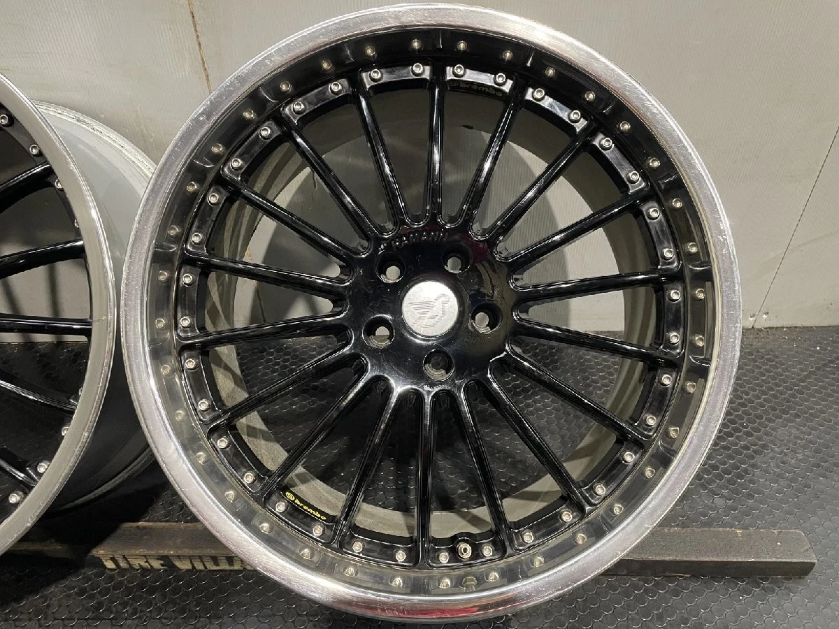 JDM HAMANN Herman Aftermarket Wheels 224Book 10.5J5HPCD120+40 Black De No Tires - Image 3