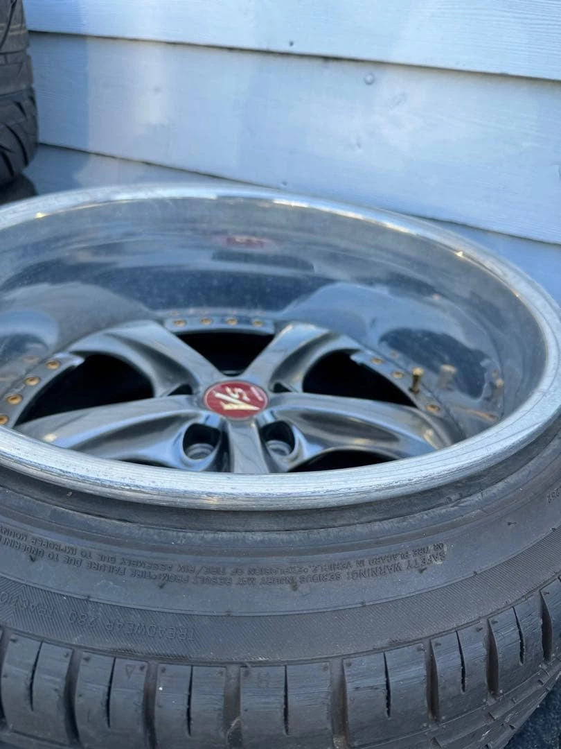 JDM Rebarrel VSKF 18-inch 10.5j 12j deep rim VS-KF plated No Tires - Image 5