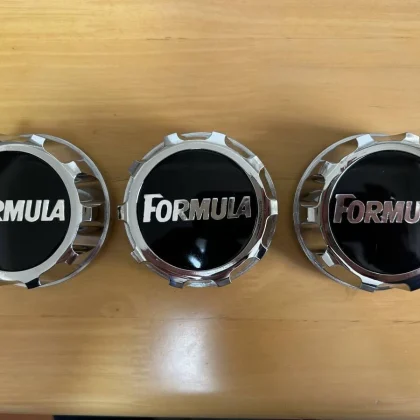 JDM Pana Sports Center Cap Cover 70mm Chrome Wheel Center Cap FORMULA No Tires