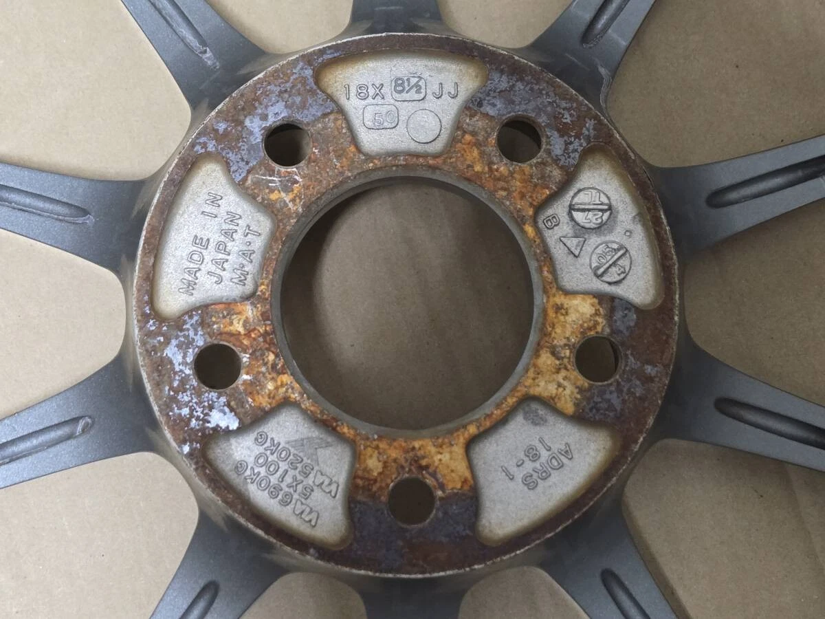 JDM Rare 188.5J +50 PCD114.3 ADVAN Racing RS WRX STI VAB GVB GRB S4 VA No Tires - Image 9