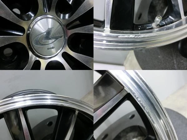 JDM Crown summer tires and used wheels 4-book set ARROW SPEED 225/45R1 No Tires - Image 4