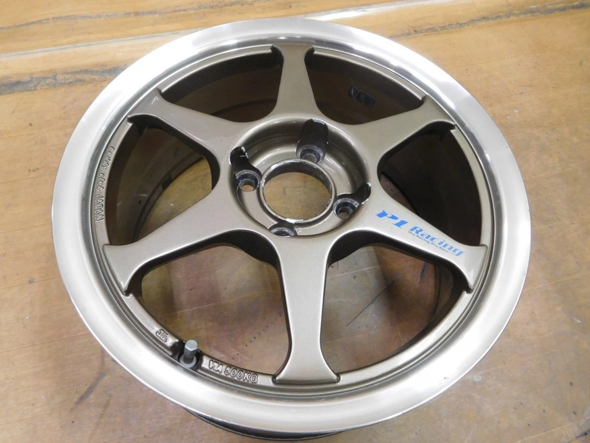 JDM 16-211 P1 Racing 215in 6.5J +40 PCD100-4H Wheels for Roadster EG C No Tires - Image 4