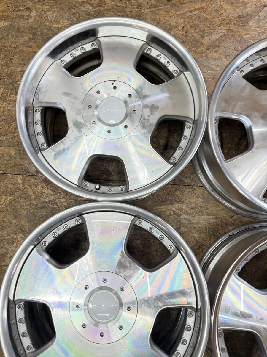 JDM Rare Vienna Dish 198.5J+45 PCD 114.3 5-hole 5H Deep Rim Crown for No Tires - Image 3