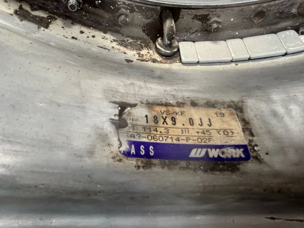JDM WORK VS-KF Plated 18114.3 5-Hole 9j +45 O-Disk 2Book VS KF Old Dis No Tires - Image 9