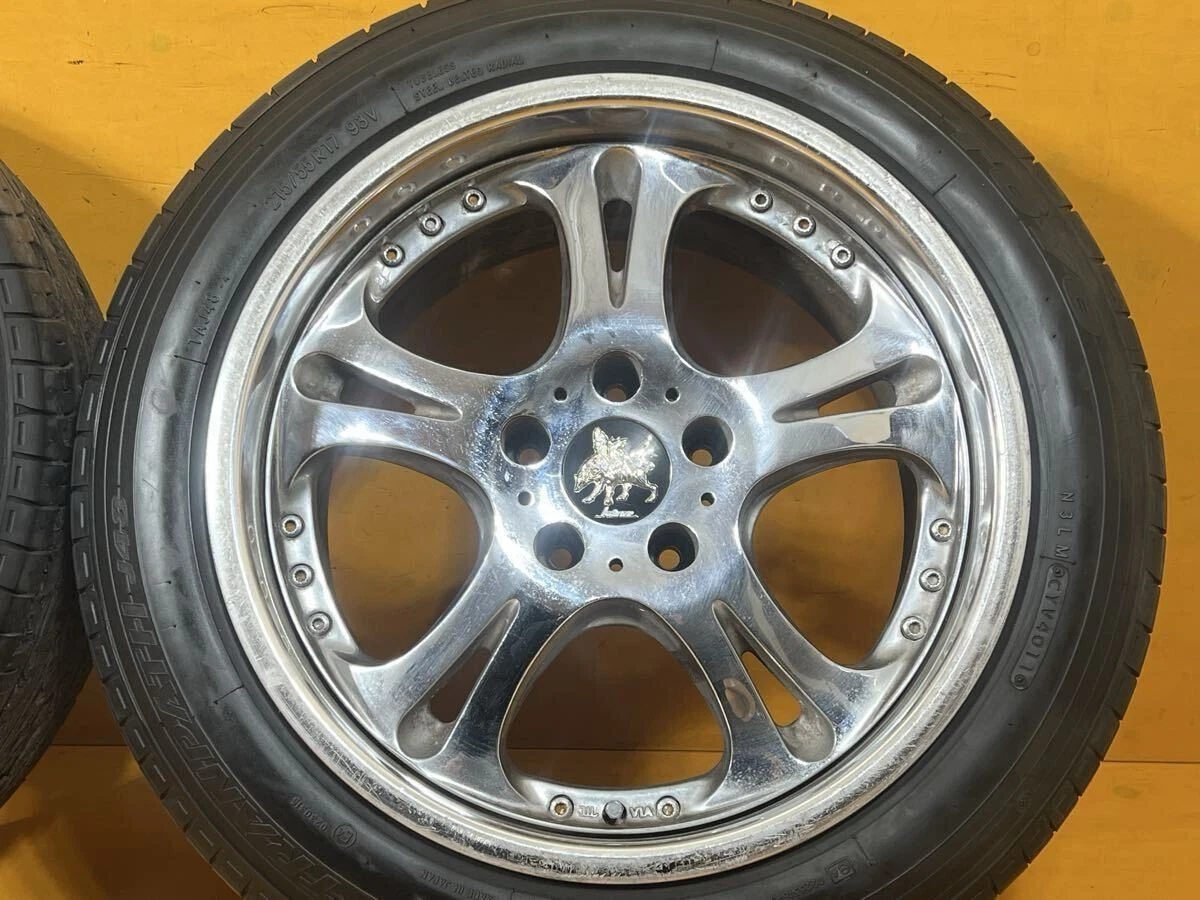 JDM Rare WEDS Kranze Cerberus 17-inch 9j +34 pcd114.3 5-hole 2-book se No Tires - Image 3