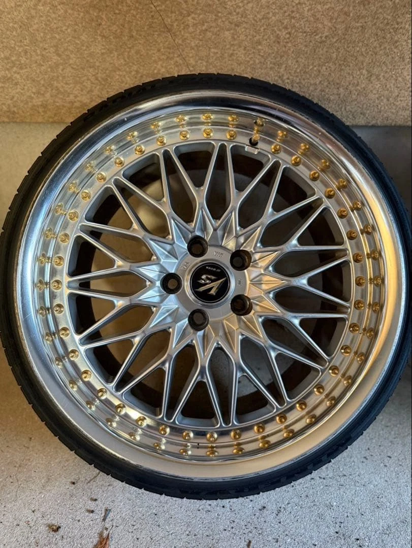 JDM Work VS-XV 4Wheels No Tire 19x9.5+34 10.5+21 5x114.3 Hub73.3 - Image 2