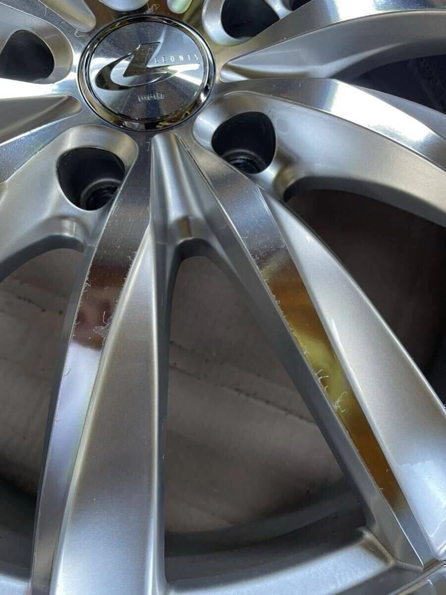 JDM Weds LEONIS 19 Hyper Silver Mirror Cut Aluminum Wheels 4Book 5-114 No Tires - Image 10