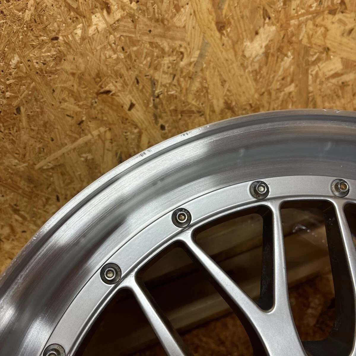 JDM Rare BBS forged LM wheels 18x8J+40/9J+42 114.3mm/5-lug for Mark II No Tires - Image 9