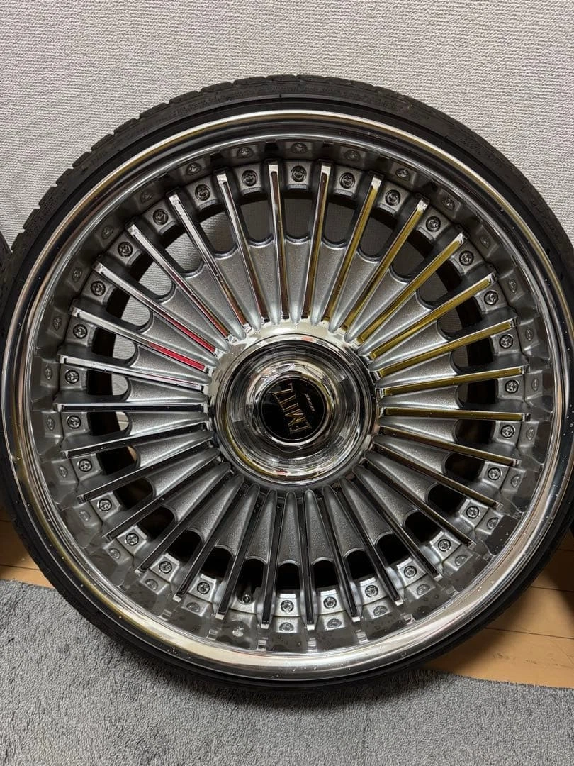 JDM EMITZ 20 Black Chrome Plated Wheels from Fukuoka No Tires - Image 2