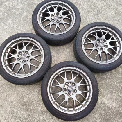 JDM BBS FORGED 17 Wheel Set for BP5 Legacy Subaru No Tires