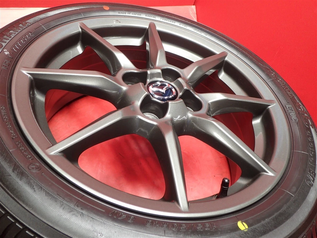 JDM Tires for the Roadster ND5RC: OEM 6.5J 16PCD100 4-lug +45 bolt pat No Tires - Image 9