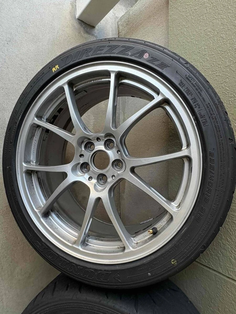 JDM TWS T-66F 188J +44 5-lug PCD100 Direzza Z3 235/40R18 tires for 86/ No Tires - Image 5