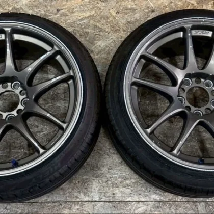 JDM Rare WORK EMOTION CR Kai 179J +28 PCD114.3 5-lug wheels work emoti No Tires