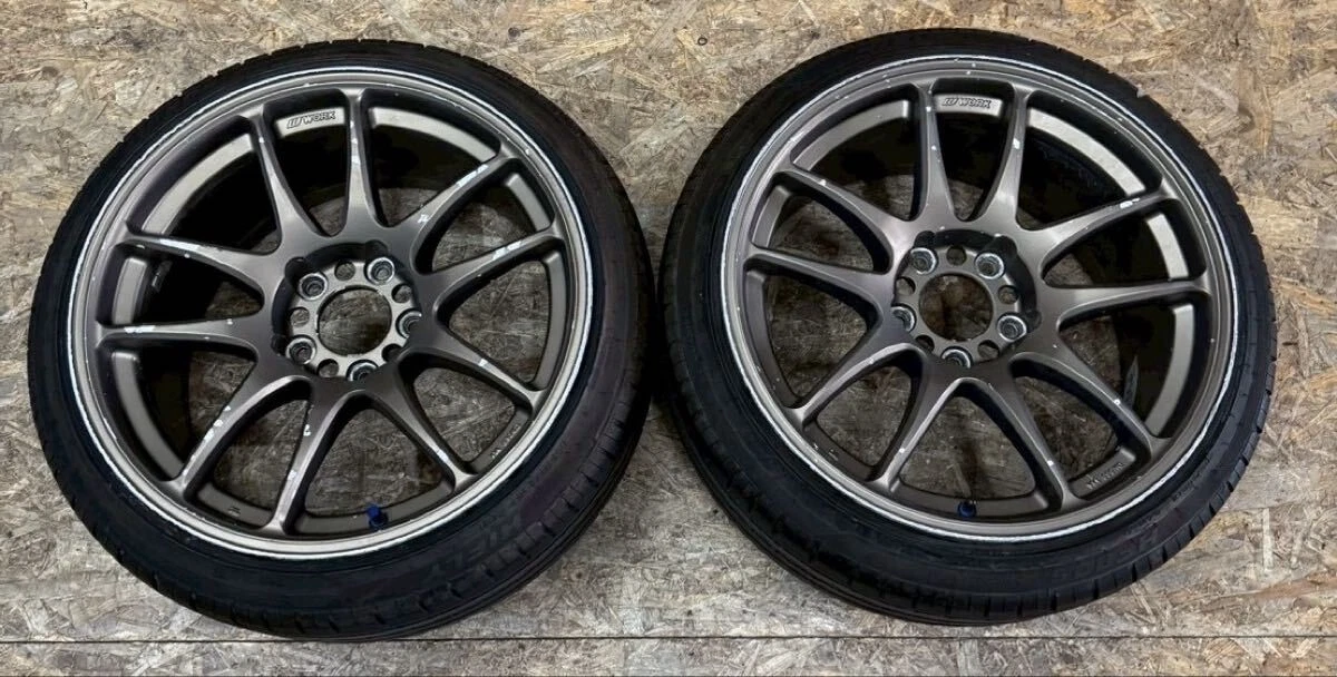 JDM Rare WORK EMOTION CR Kai 179J +28 PCD114.3 5-lug wheels work emoti No Tires