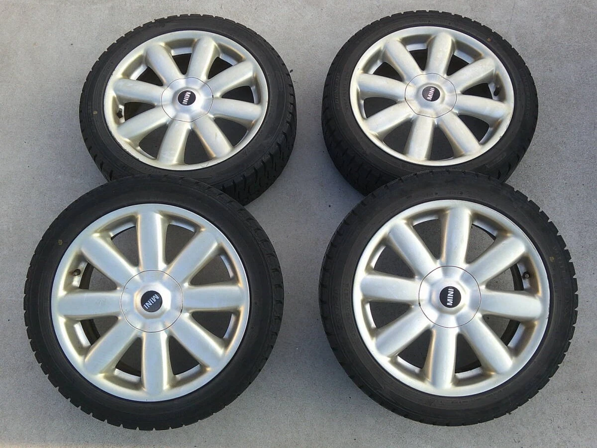 JDM Genuine BMW Mini 17 Aluminum Wheels 4-Bolt Pattern 7J x 17 +48 PCD No Tires