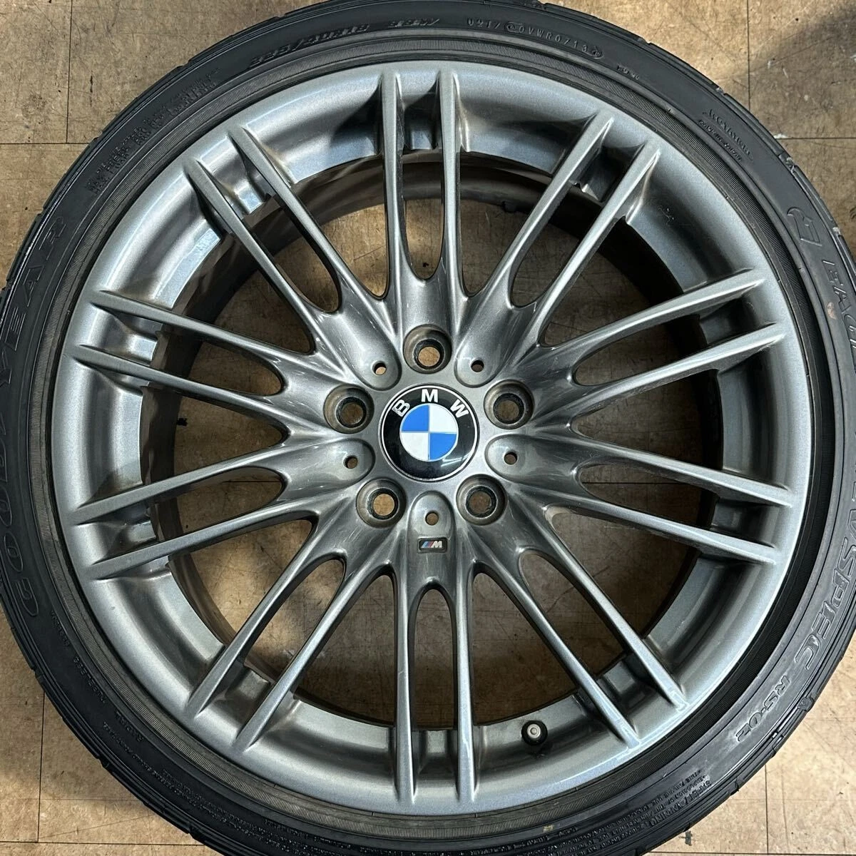 JDM BMW E92 M3 OEM 188.5J +29 9.5J +23 PCD120 Double Spoke 260M GOODYE No Tires - Image 3